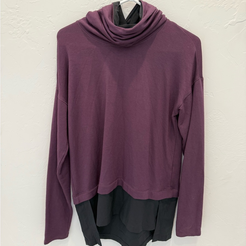 Calia Purple Cowl Neck Hoodie